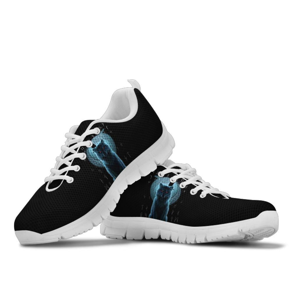Viking Sneakers, Fenrir Viking Wolf and Moon RLT12