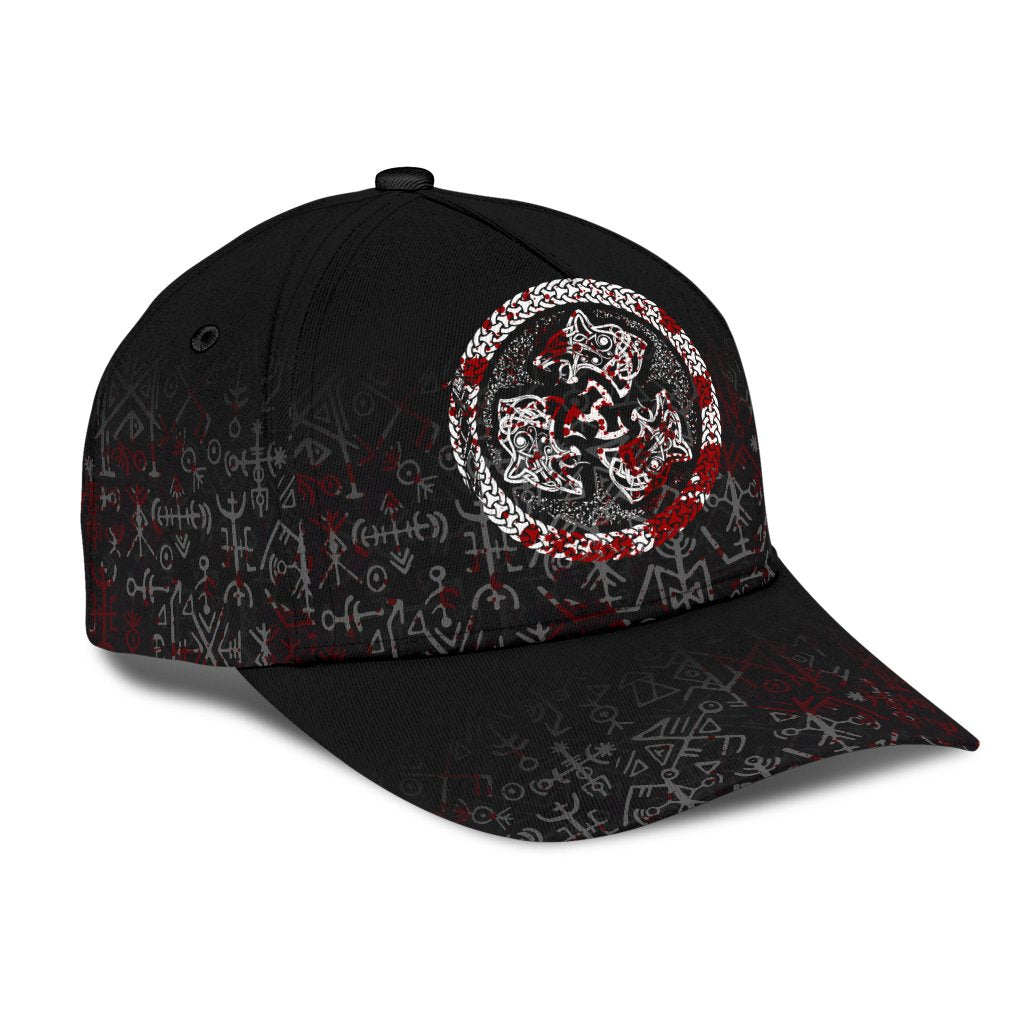 Viking Classic Cap Fierce Blood Wolf Symbol Of A Viking Nordic RLT12