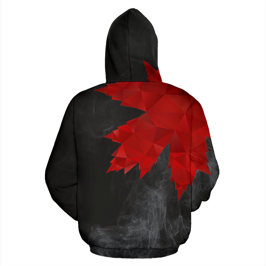 Canada Maple Leaf All Over Zip Up Hoodie