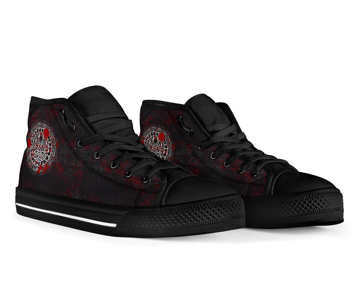 Viking High Top Shoes Viking Bear Claws Blood Tattoo RLT12