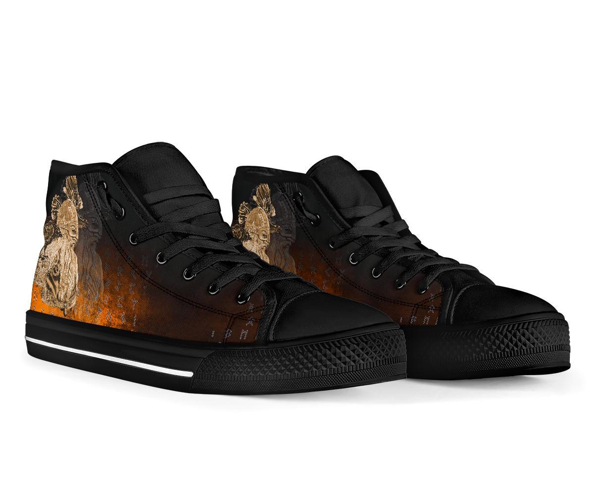 Viking High Top Shoes Odin Raven Viking Gold RLT12