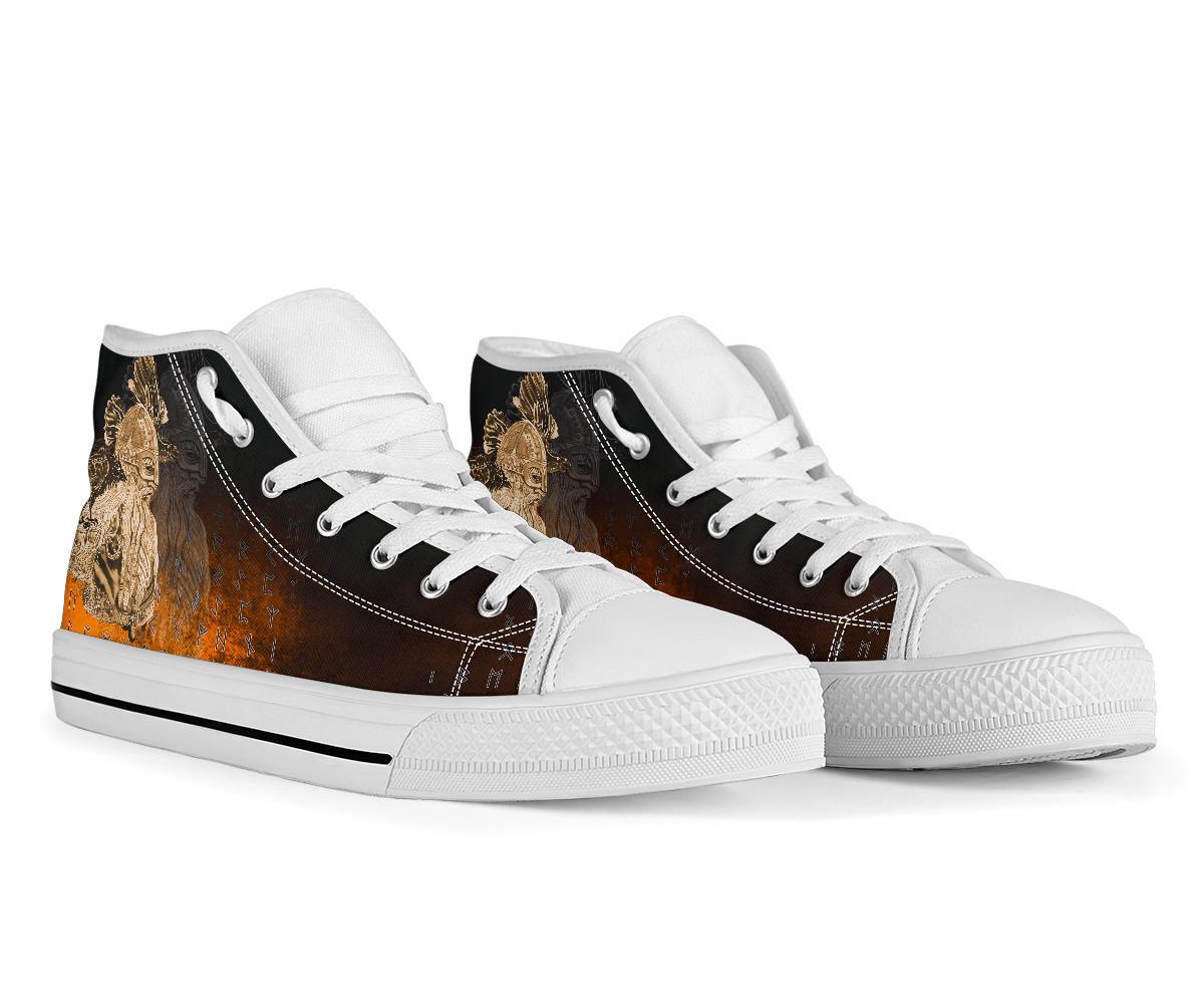 Viking High Top Shoes Odin Raven Viking Gold RLT12