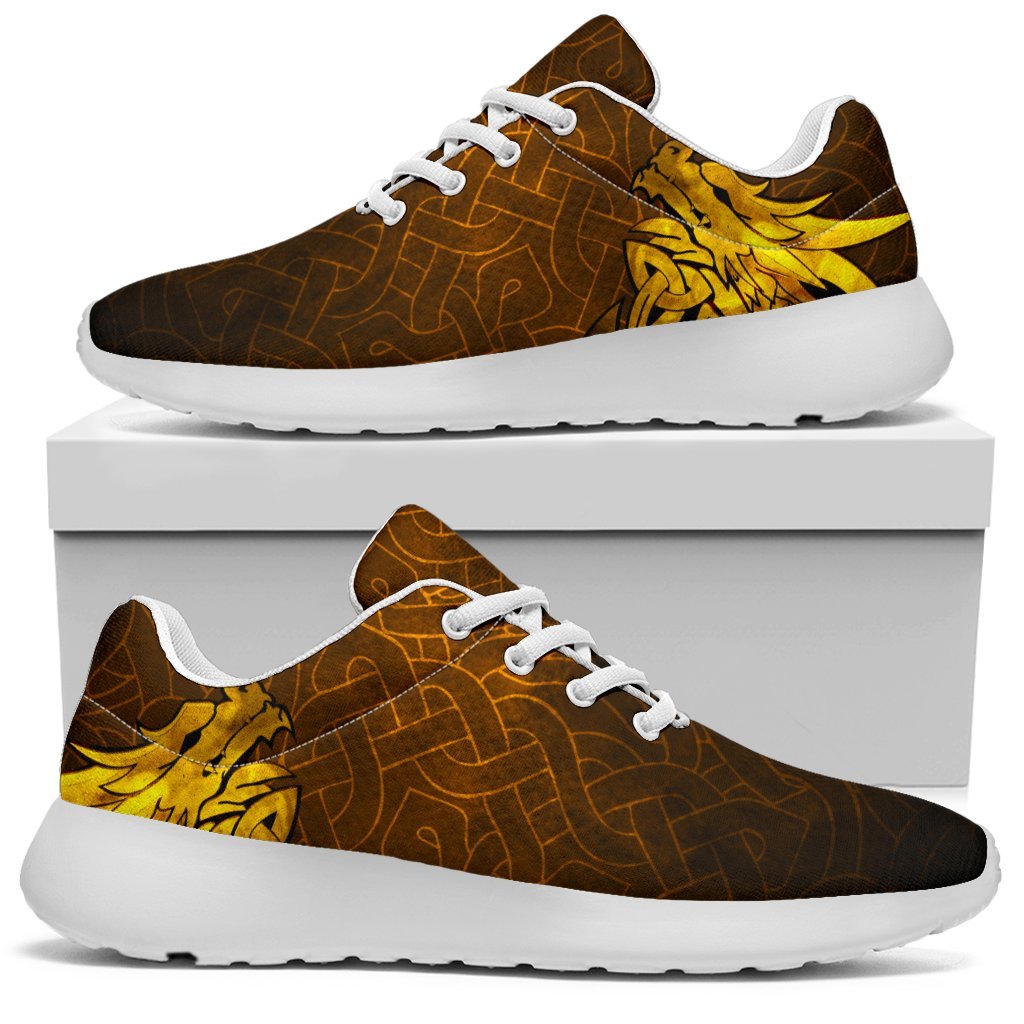 Viking Sporty Sneakers - Celtic Dragon Tattoo RLT12