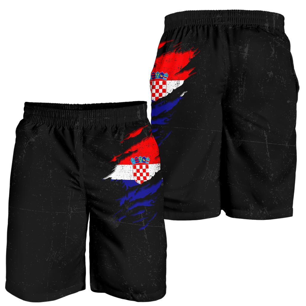 Croatia in Me  Men's Shorts - Special Grunge Style