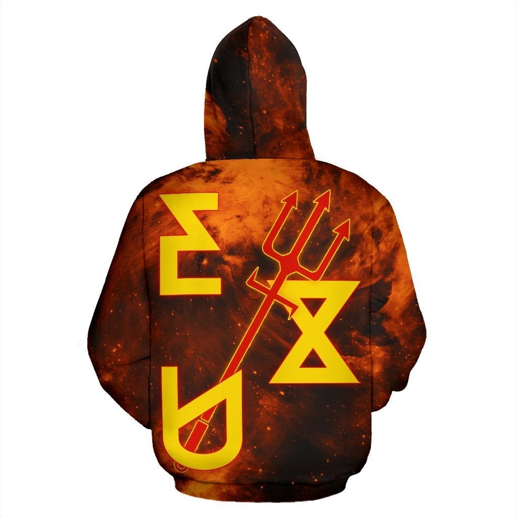 African Hoodie Exu Orisha Yoruba Religion Zip up Hoodie