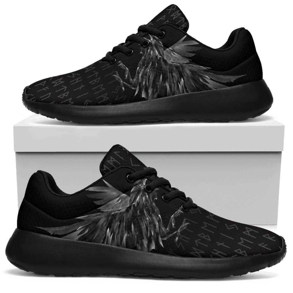Viking Sporty Sneakers - Odin Huginn and Muninn Rune RLT12