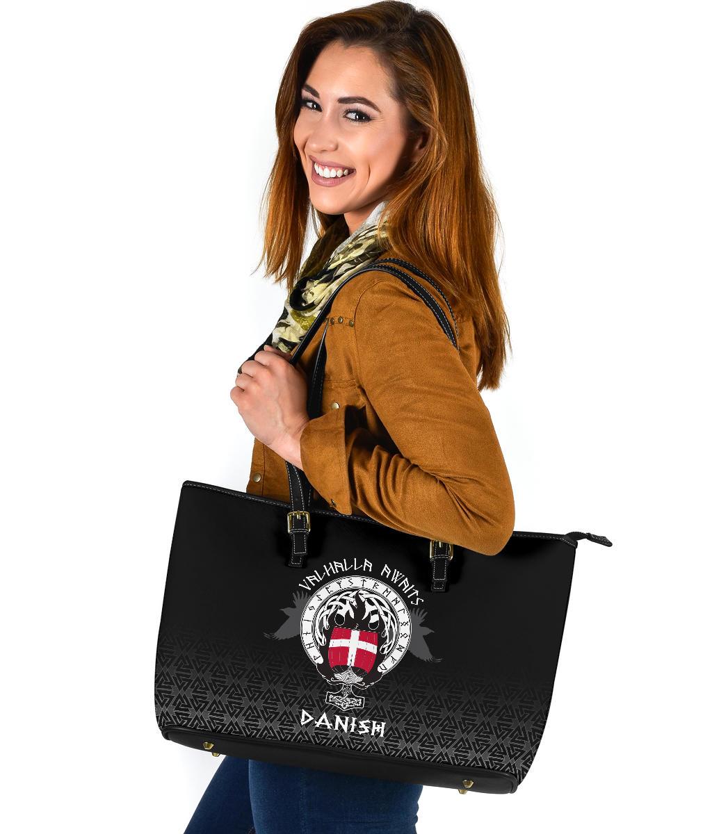Viking Large Leather Tote Danish Drakkar RLT12