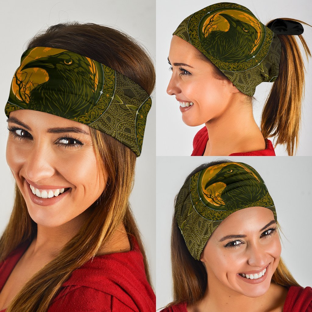 Viking Neck Gaiter 3 Pack, Ethnic Odin Raven Gold RLT12