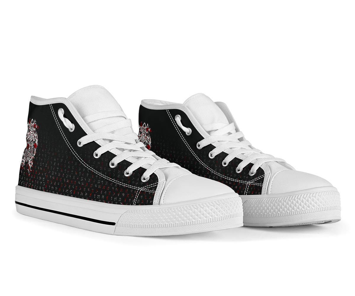 Viking Tyr Tattoo Blood High Top Shoes RLT12