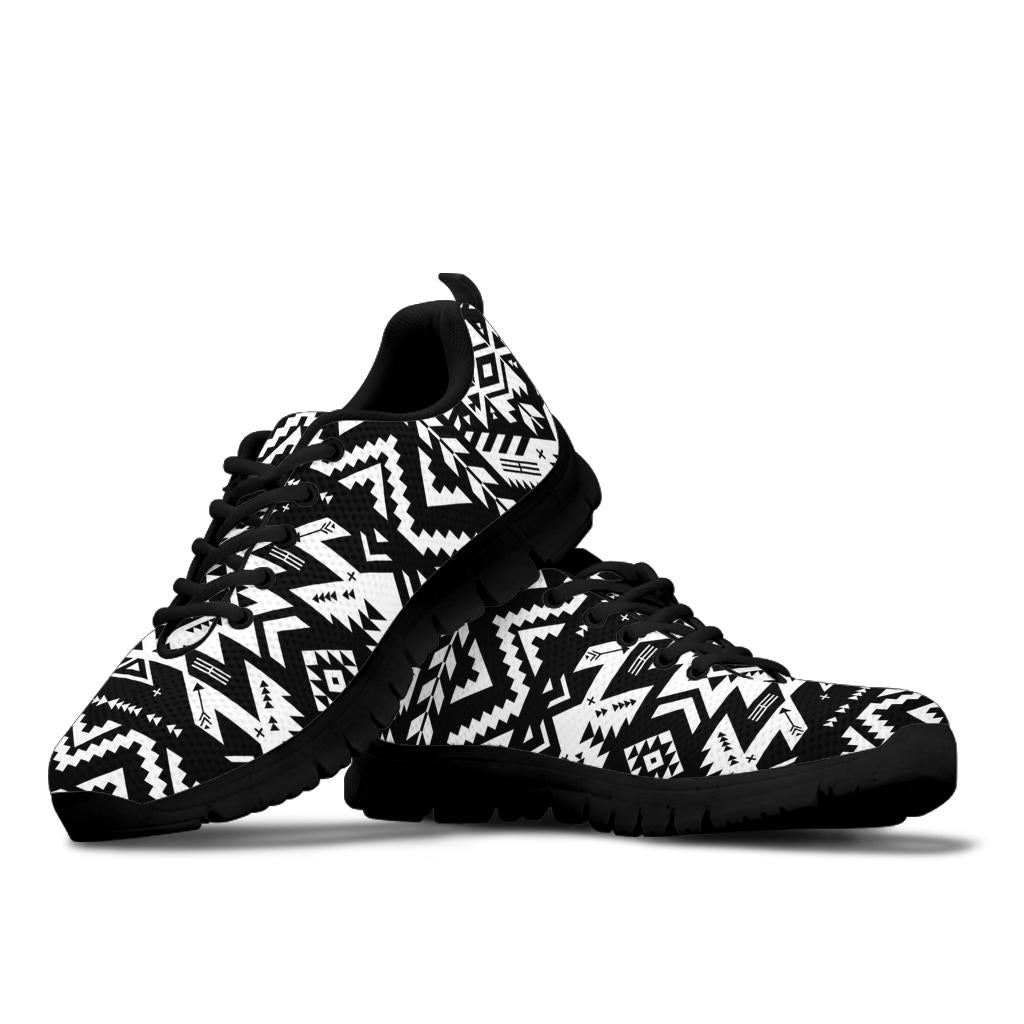 Black Pattern Native American Sneaker LT10