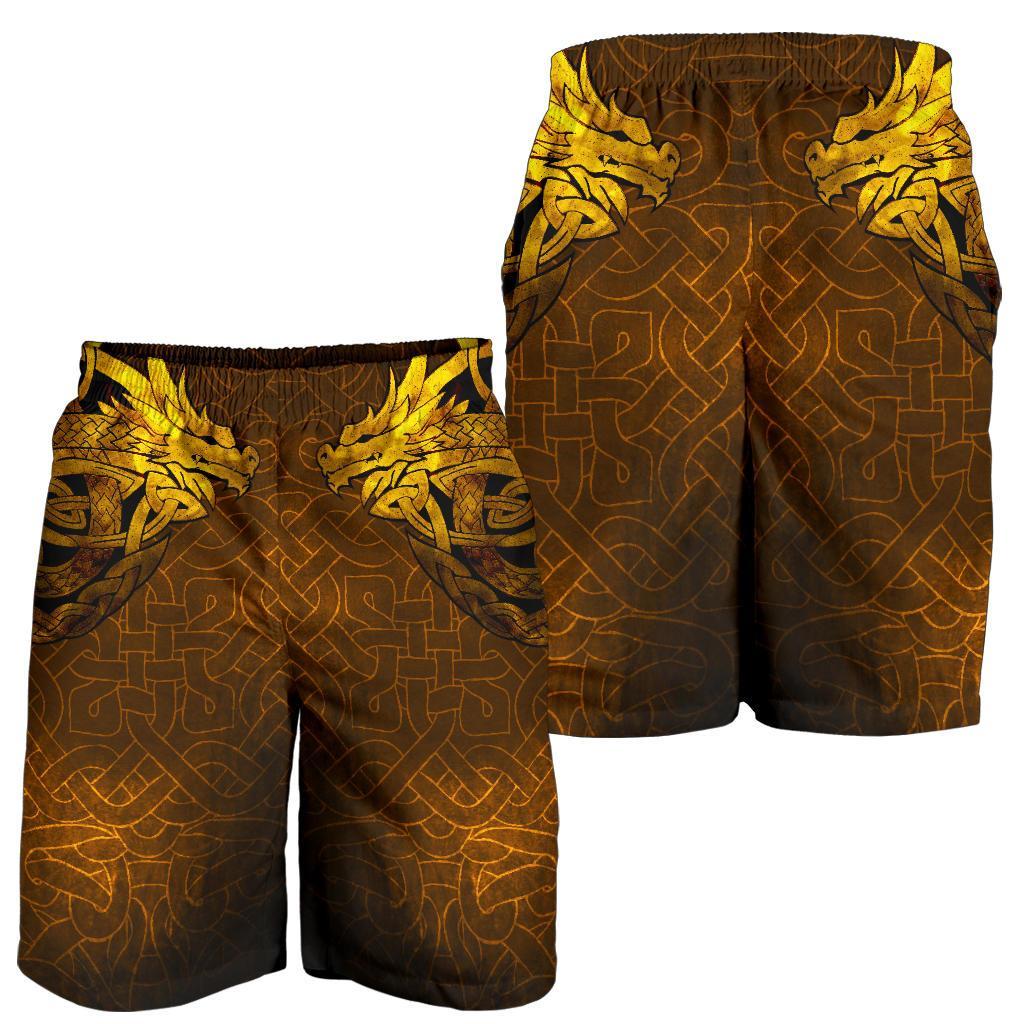 Viking Men's Shorts - Celtic Dragon Tattoo RLT12