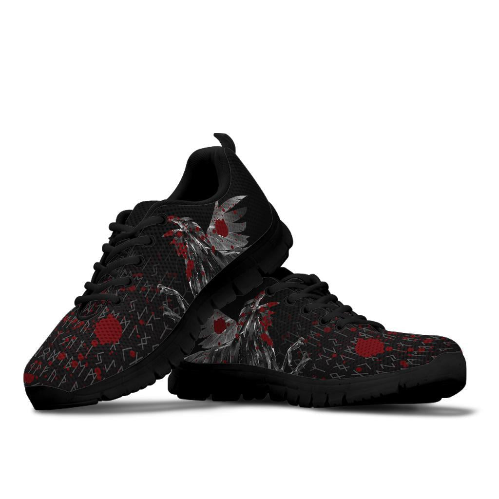 Viking Sneakers - The Raven Of Odin Rune Blood RLT12
