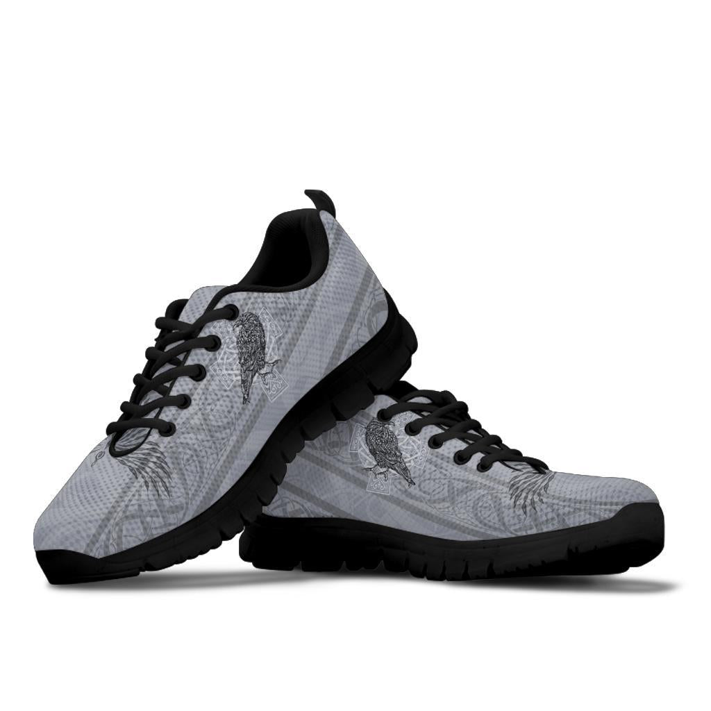 Viking Sneakers - Odin's Celtic Raven - Scandinavian Tattoo RLT12