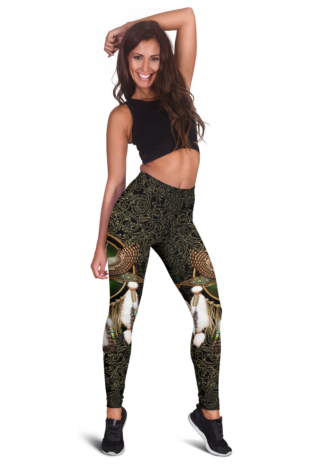 Owl Dreamcatcher Native American Design Women's Leggings LT10