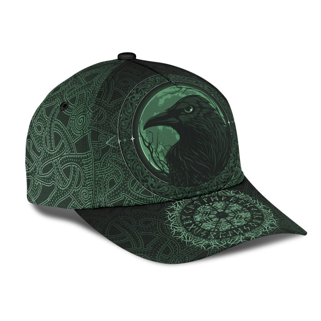 Viking Classic Cap, Ethnic Odin Raven Green RLT12