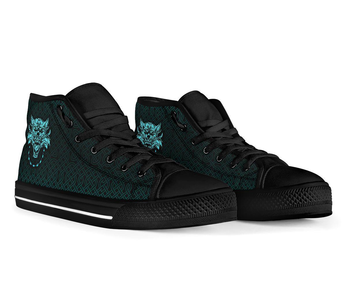 Viking High Top Shoes Fenrir Viking Cyan 3D RLT12