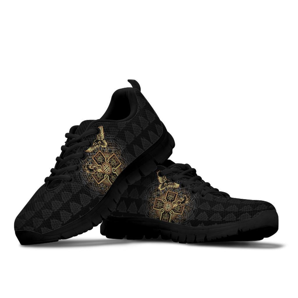 Viking Sneakers - Odin's Celtic Raven Tattoo RLT12