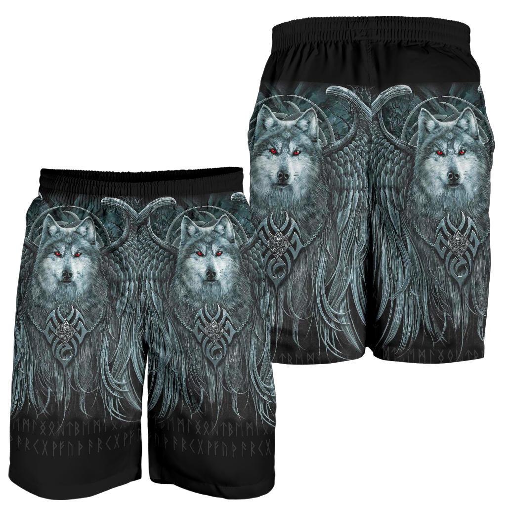 Viking Men's Shorts, Spiral Wolf Spirit RLT12