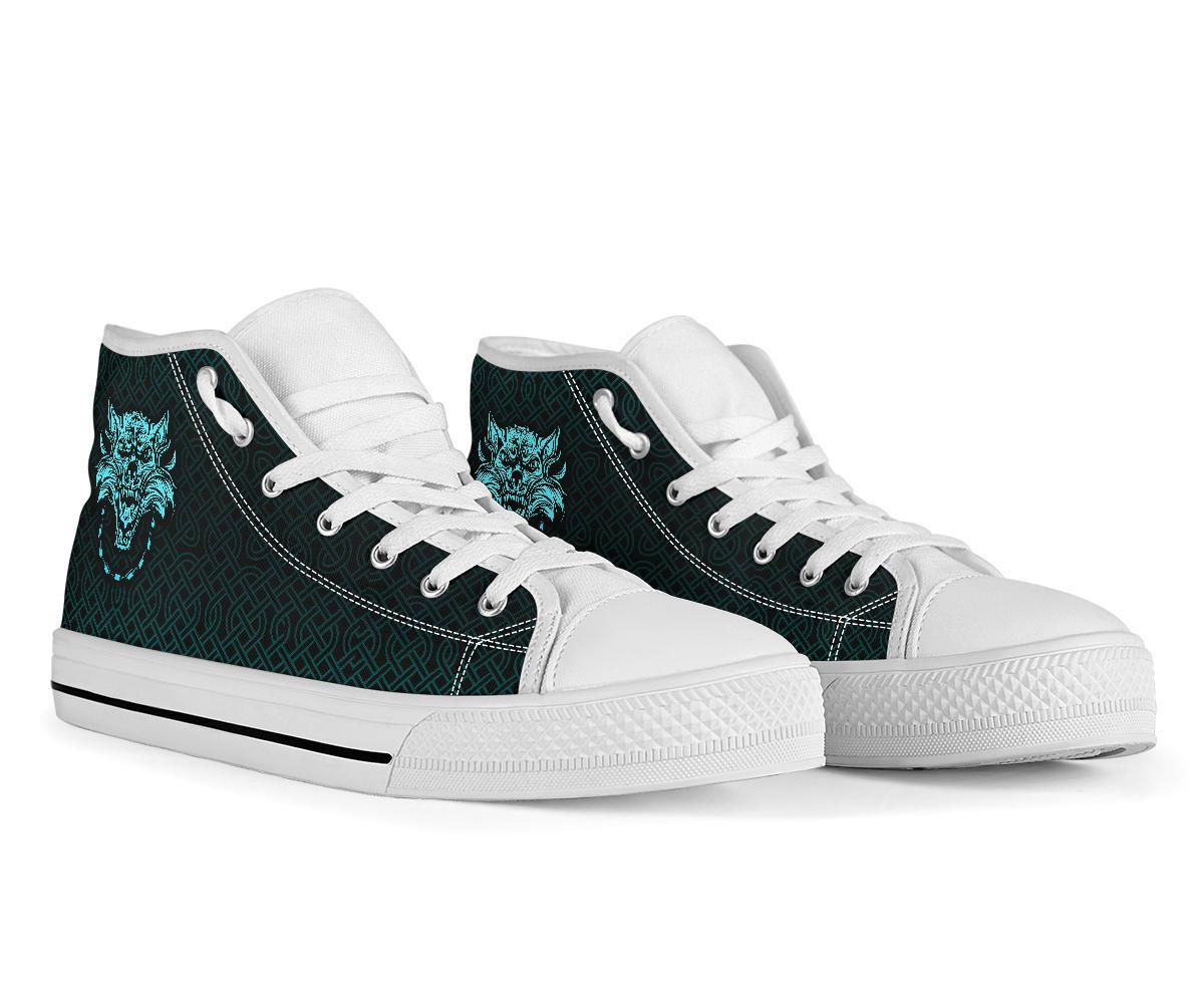 Viking High Top Shoes Fenrir Viking Cyan 3D RLT12
