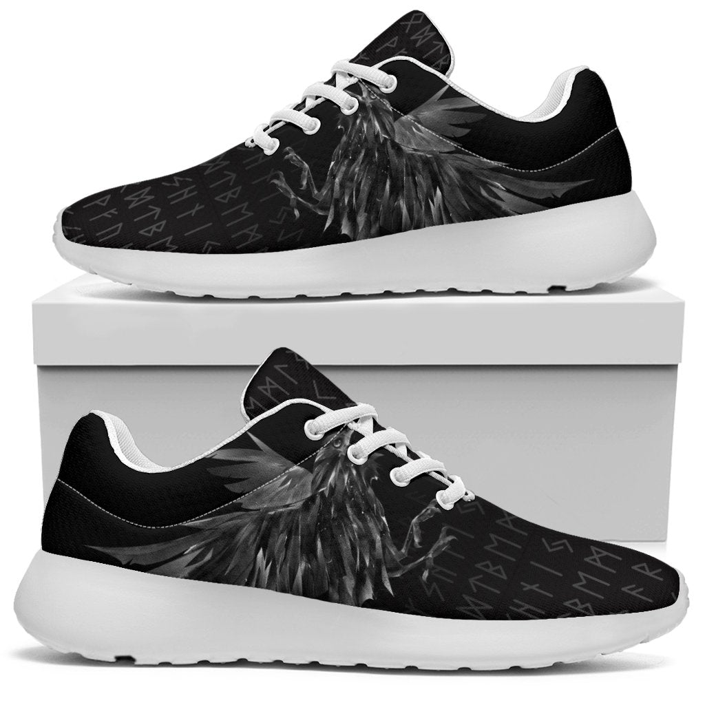 Viking Sporty Sneakers - Odin Huginn and Muninn Rune RLT12