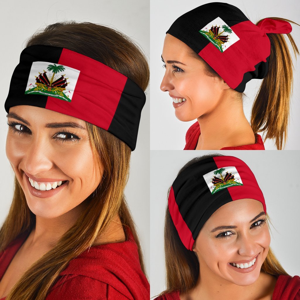 Haiti 1964 Bandana 3 - Pack - Flag Neck Gaiter