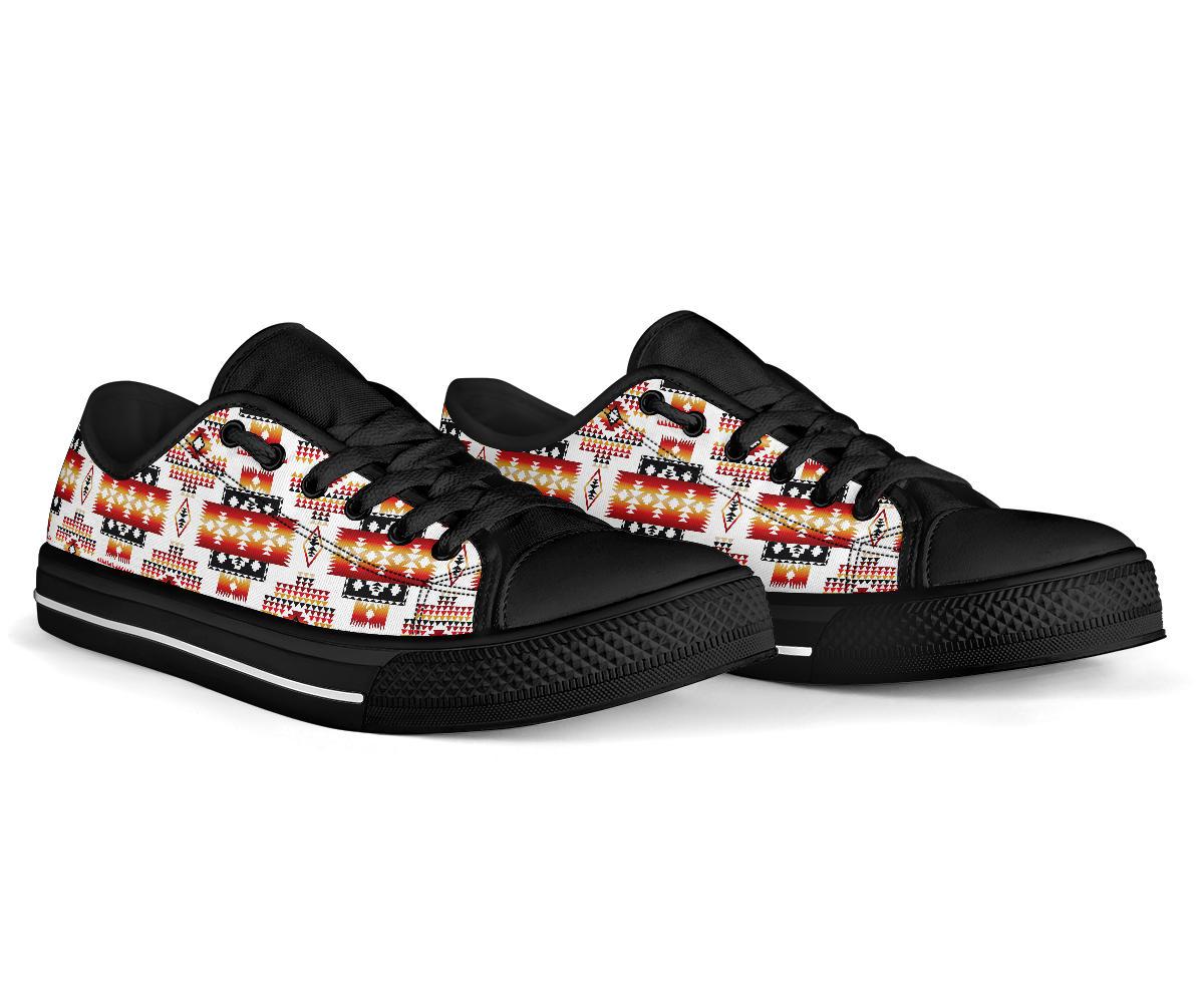 White Native Tribes Native American Low Tops Shoes LT10