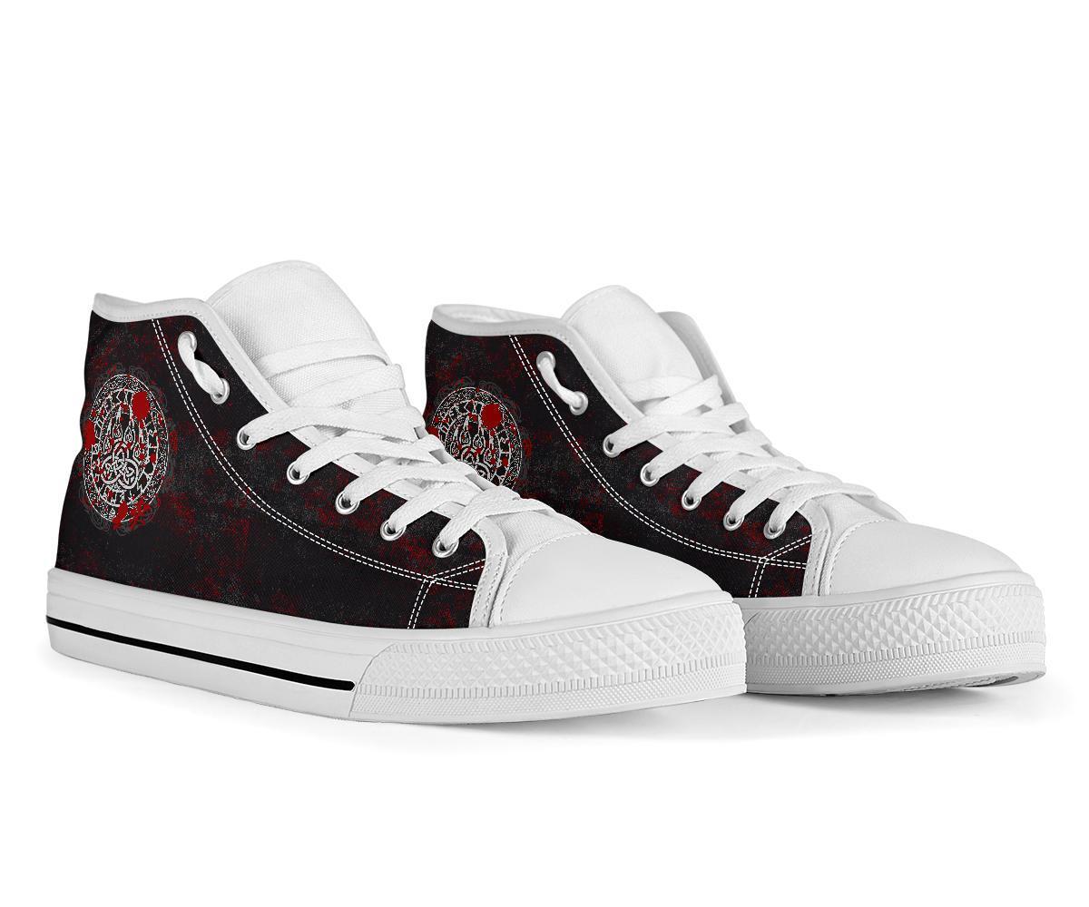 Viking High Top Shoes Viking Bear Claws Blood Tattoo RLT12