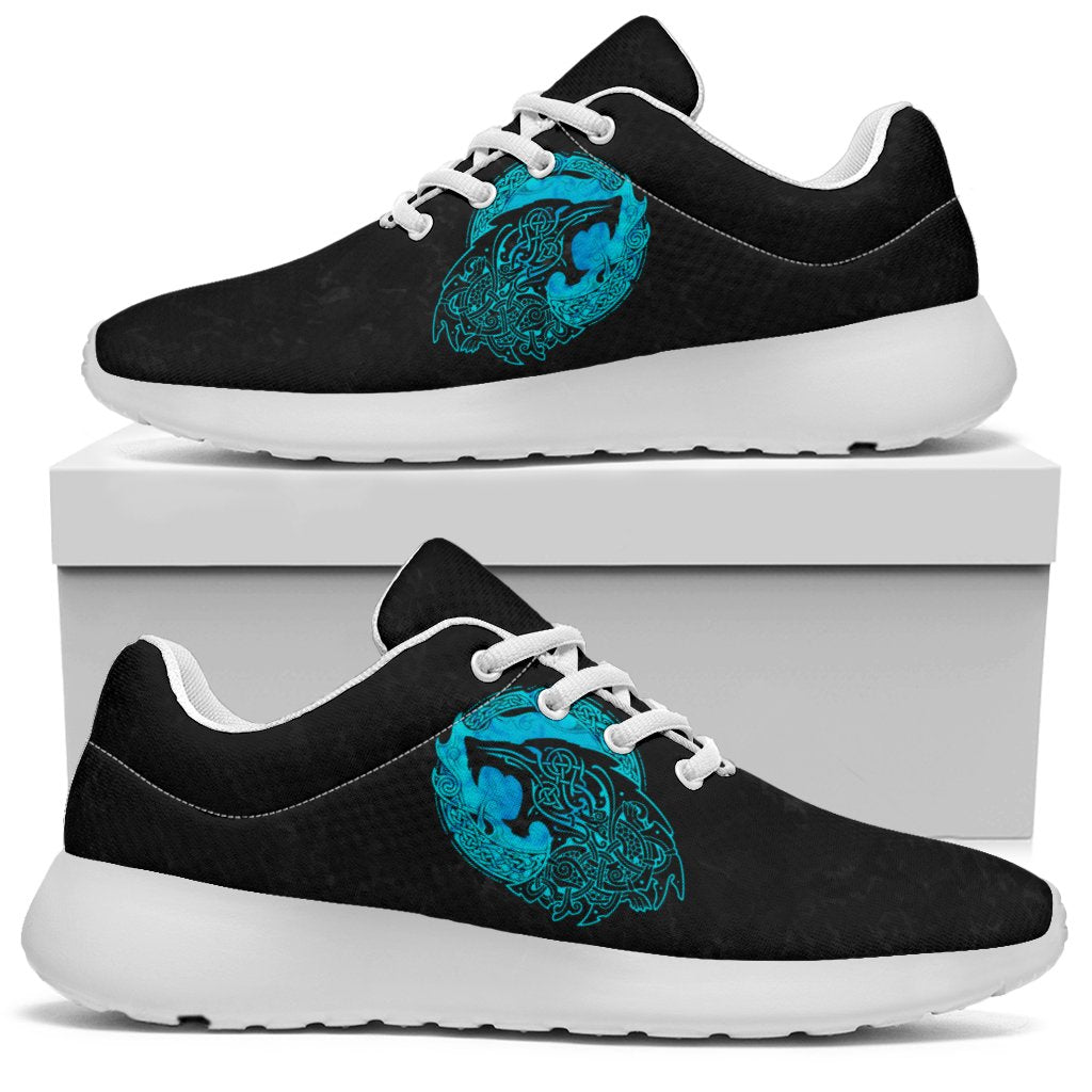 Viking Sport Sneakers - Fenrir Wolf Cyan RLT12