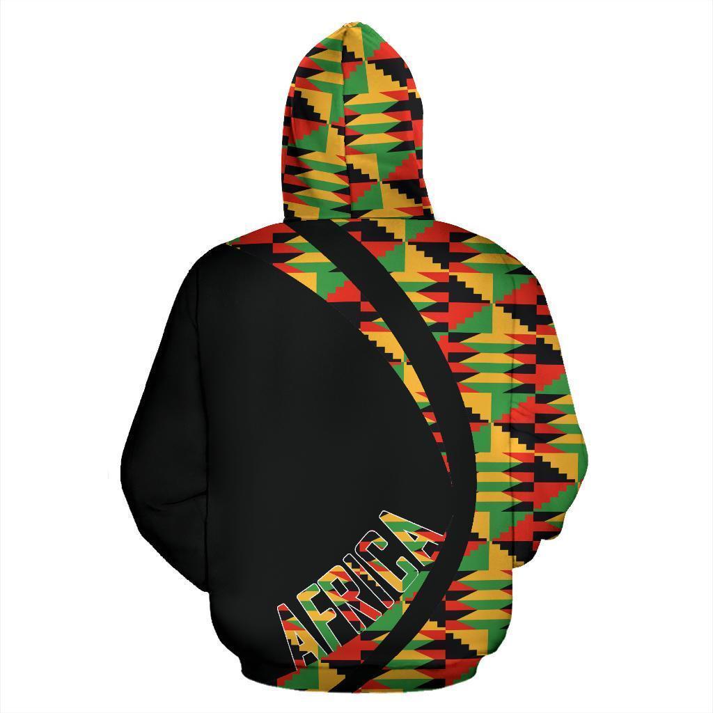 African Hoodie Kente Cloth Ghana Special Pullover Circle Style