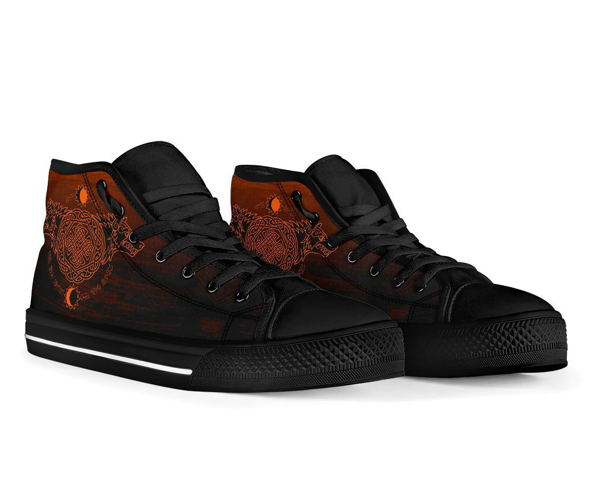 Viking High Top Shoes, Skoll and Hati Orange RLT12