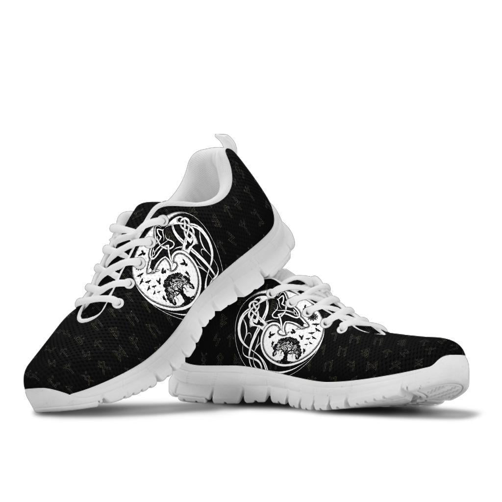 Viking Sneakers, Skoll and Hati Rune Tattoo RLT12