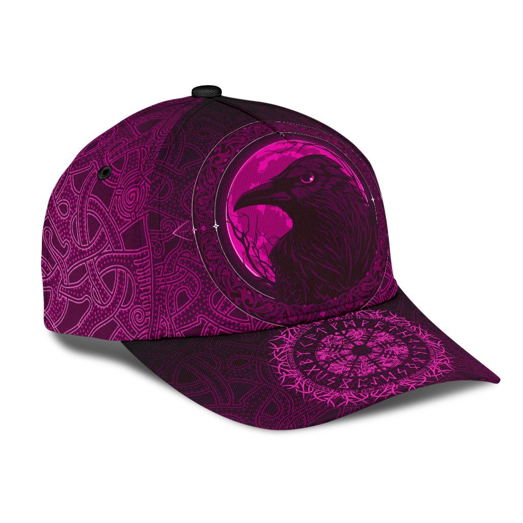 Viking Classic Cap, Ethnic Odin Raven Pink RLT12