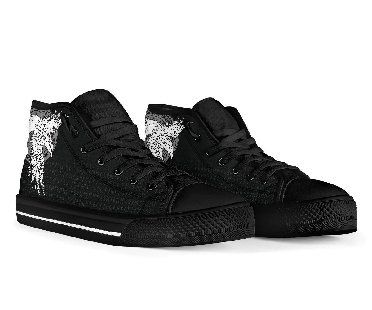 Viking High Top Shoes Mystical Raven Tattoo Special RLT12