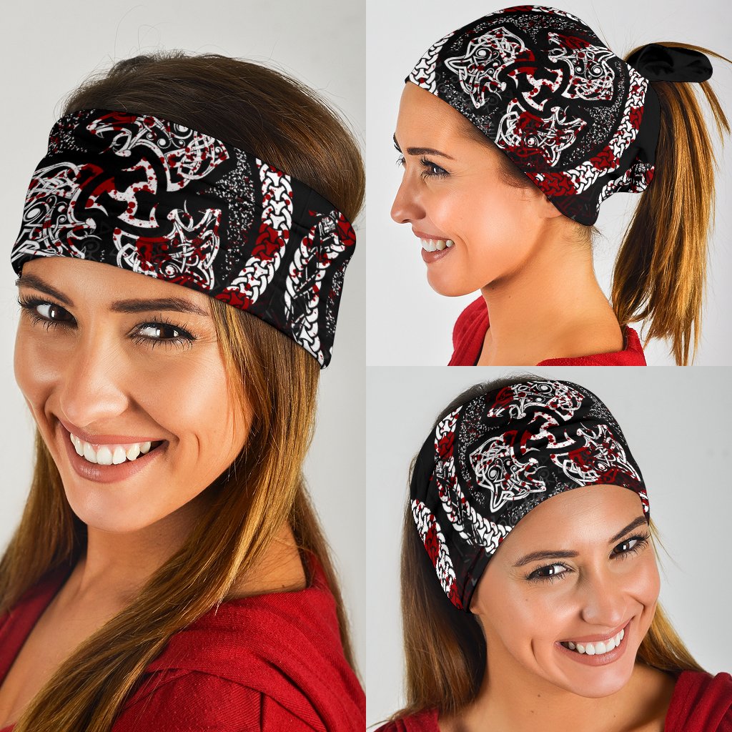 Viking Bandana 3 Pack Fierce Blood Wolf Symbol Of A Viking Nordic RLT12