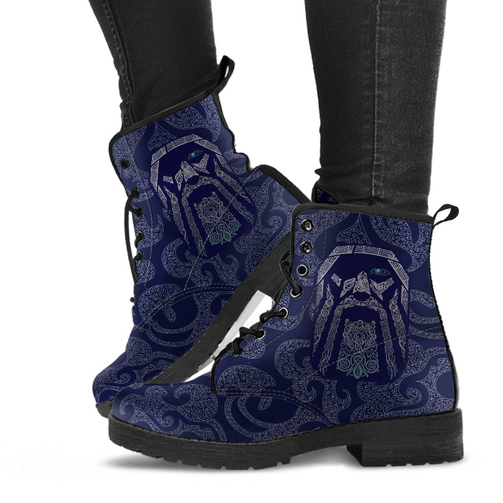 Viking Leather Boots Odin God Tattoo RLT12