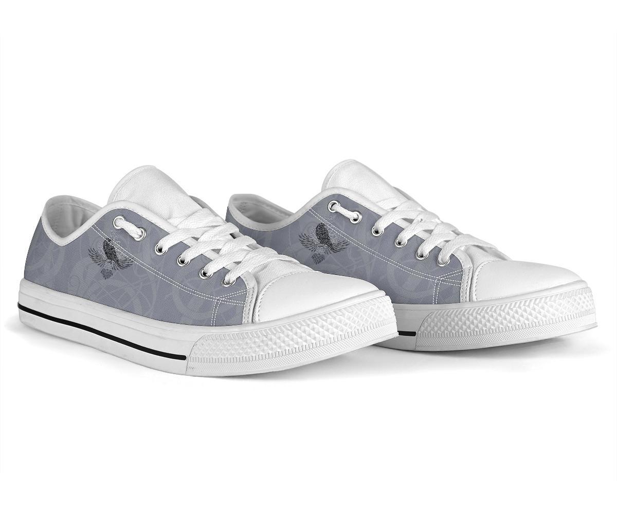 Viking Low Top Shoes Odin's Celtic Raven Scandinavian Tattoo RLT12