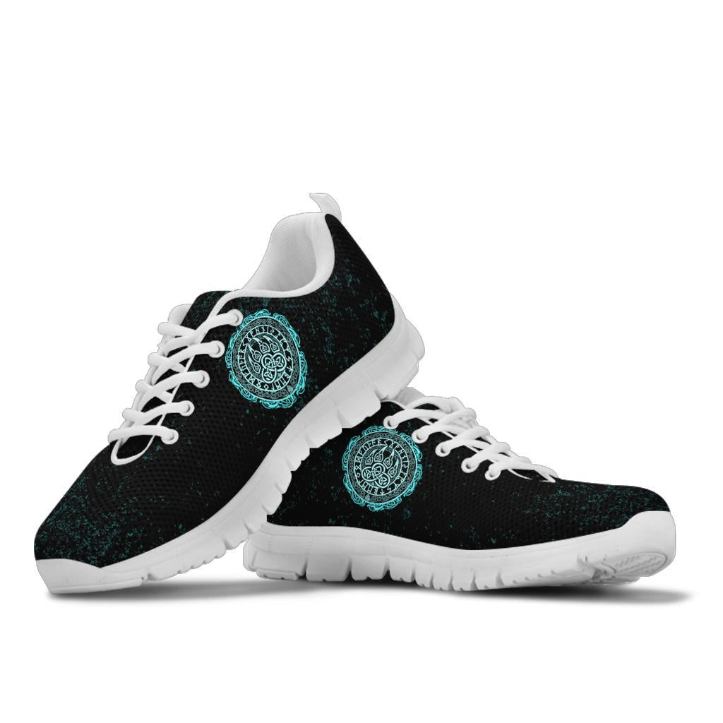 Viking Sneakers - Viking Bear Claws Cyan Tattoo RLT12