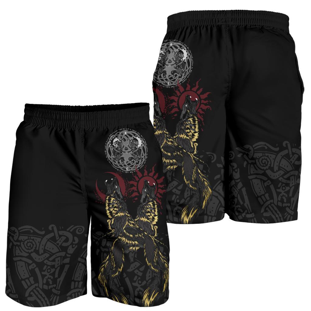 Viking Shorts The Wolves Skoll and Hati RLT12