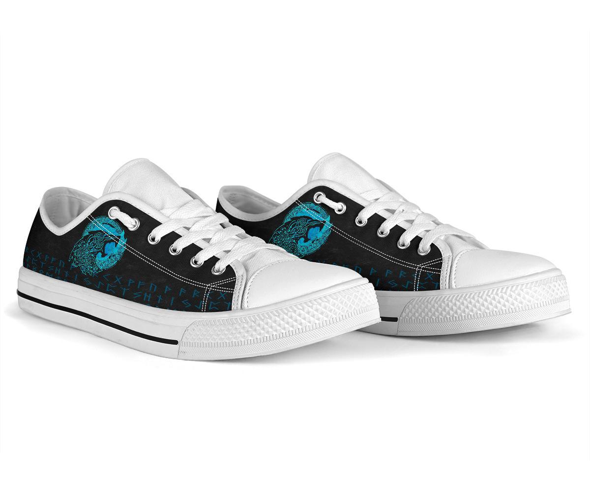 Viking No - Box Economy Low Tops - Fenrir Wolf Cyan RLT12