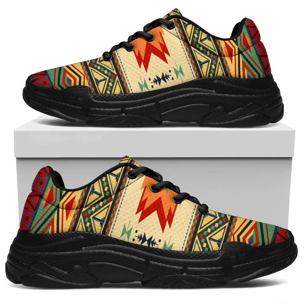 Native American Geometric Pattern Chunky Sneakers LT10