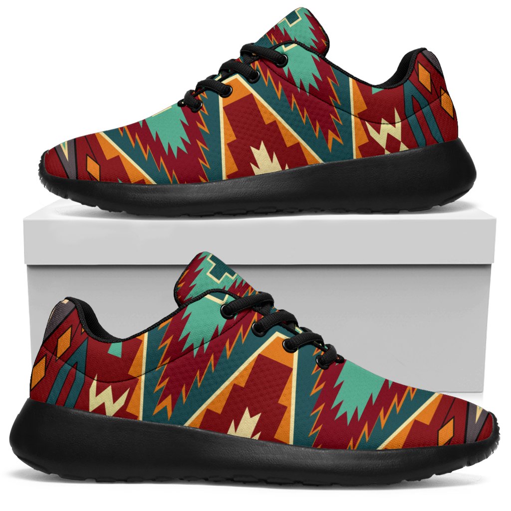 Native American Red Pattern Sport Sneakers LT10