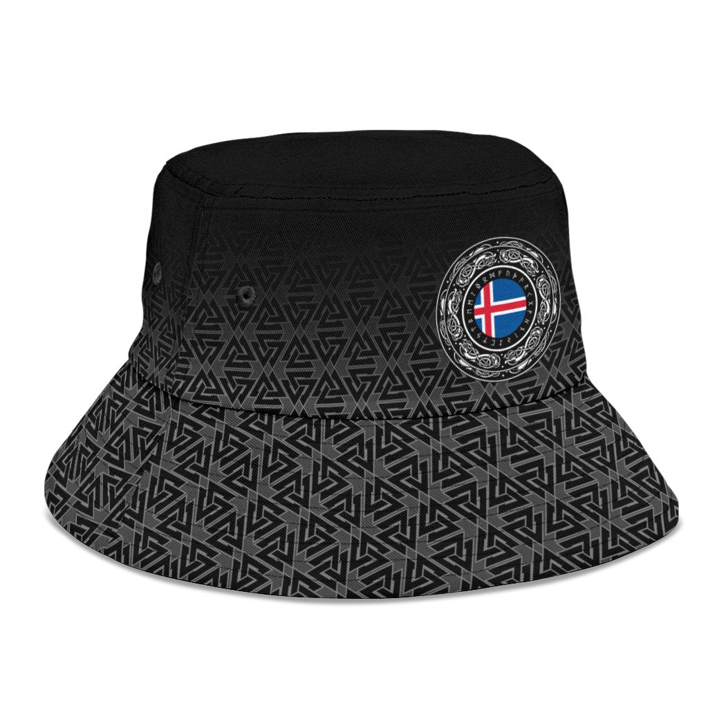 Viking Bucket Hat Iceland Coat Of Arms RLT12