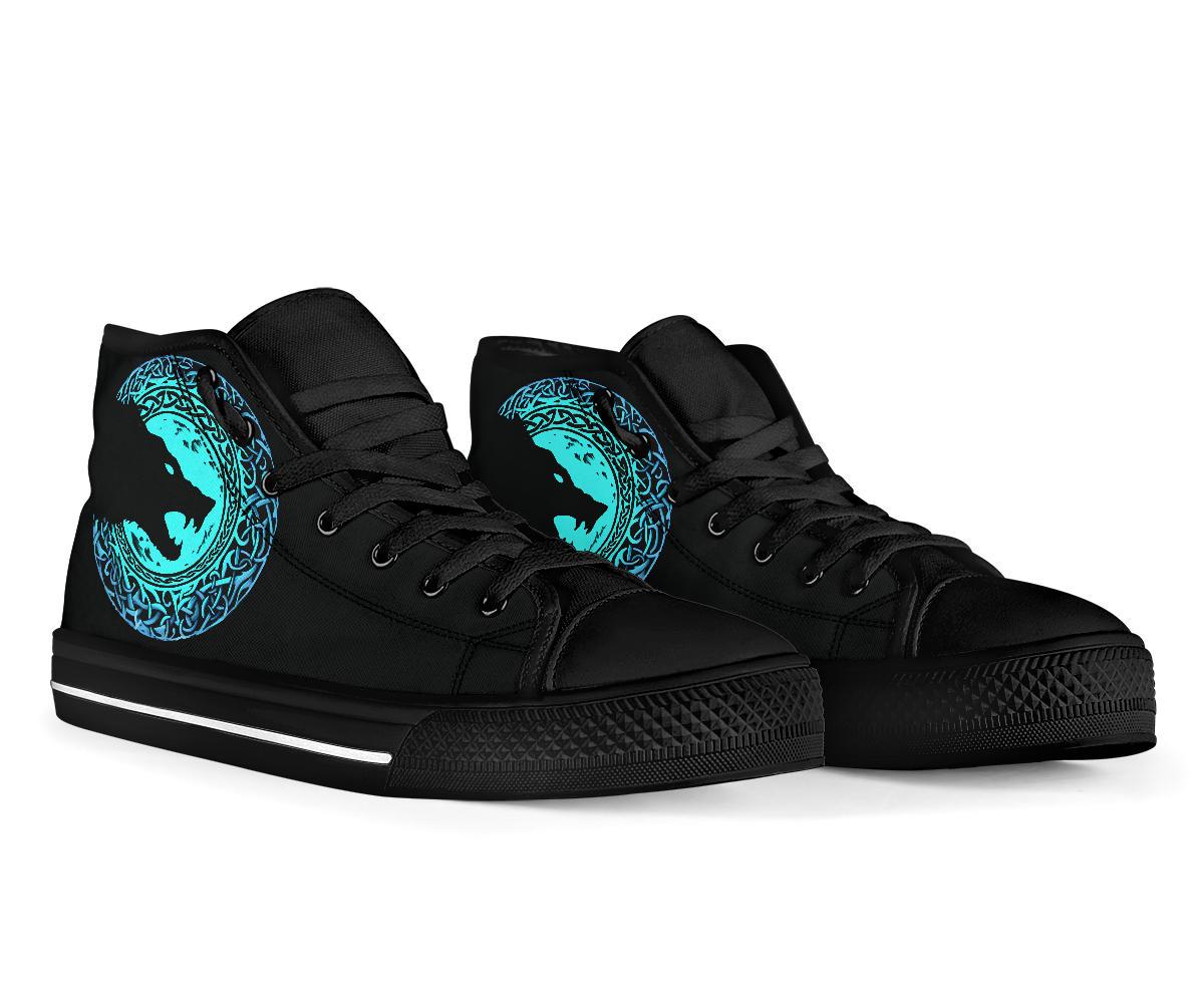 Viking High Top Shoes Fenrir Norse Wolf RLT12