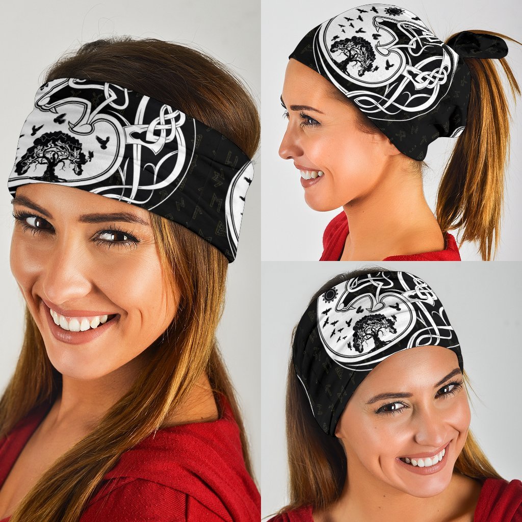 Viking Neck Gaiter 3 Pack, Skoll and Hati Rune Tattoo RLT12