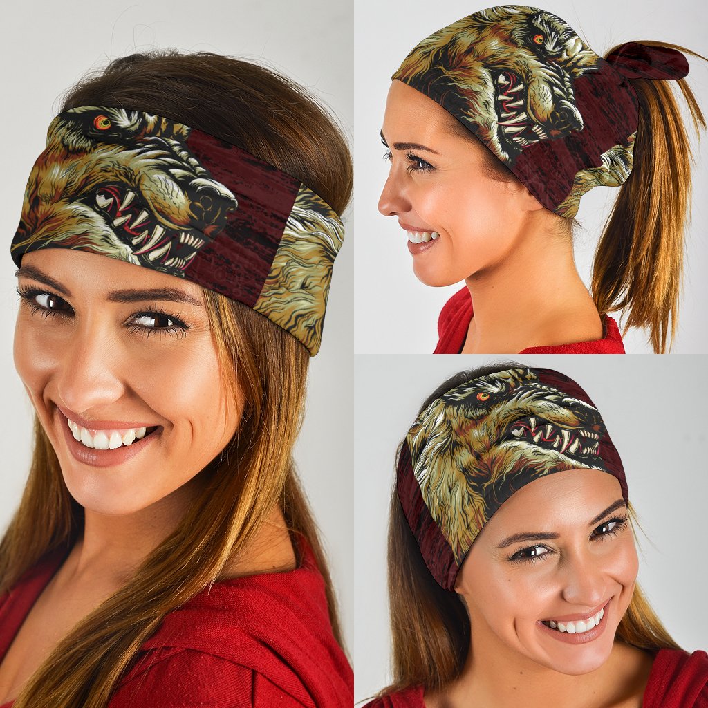 Viking Bandana 3 Pack Fenrir On The Blood Moon Background RLT12