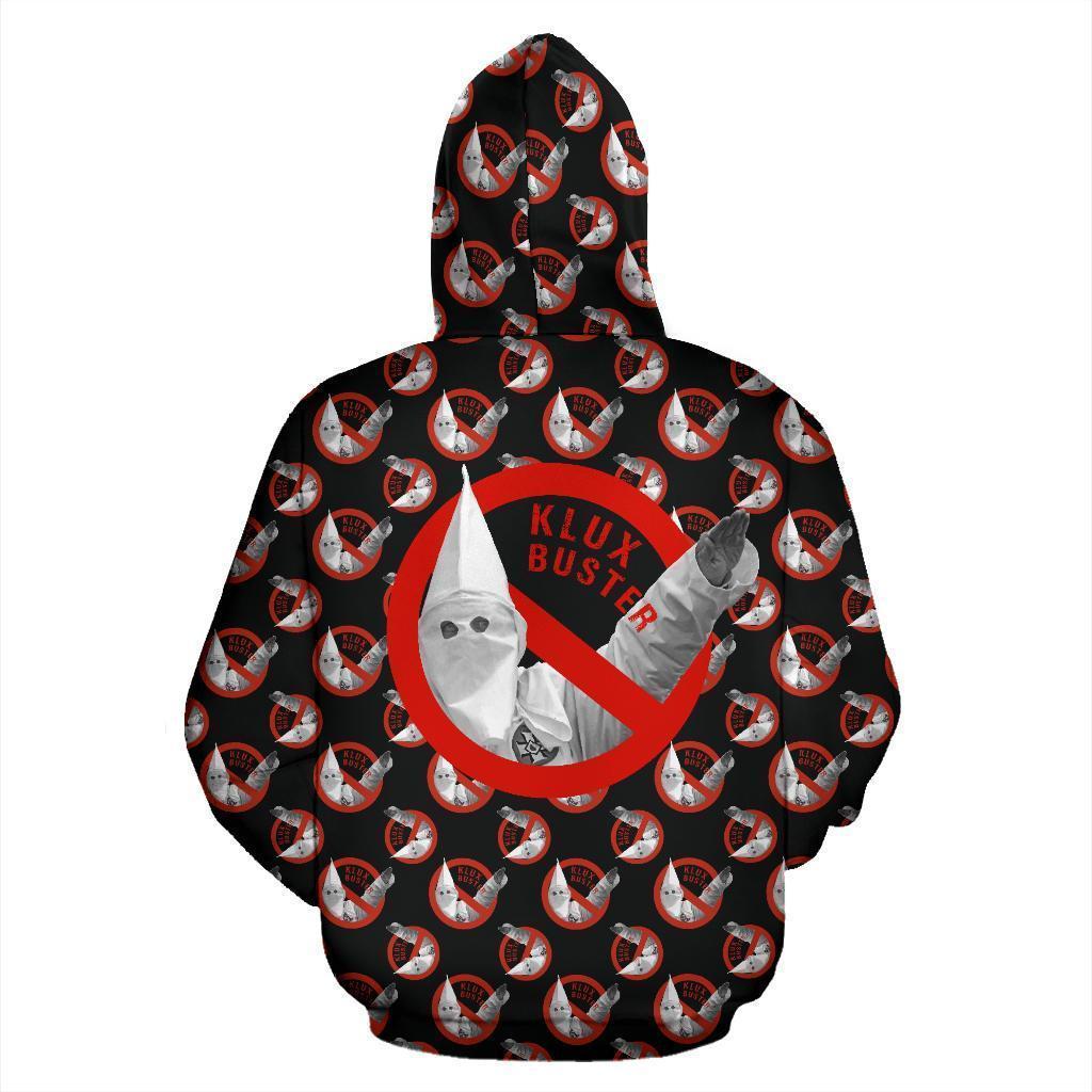African Hoodie Anti KKK Klux Buster Zip Hoodie
