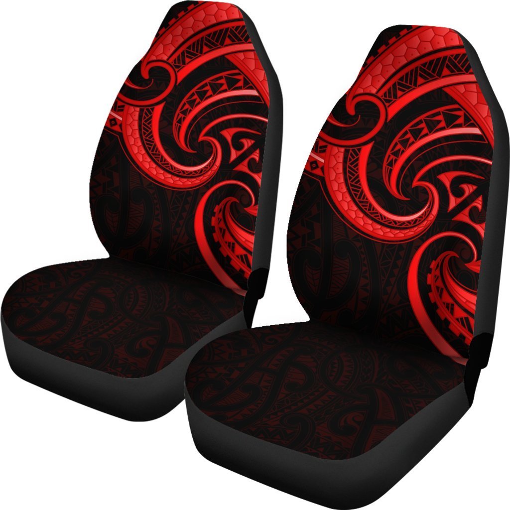New Zealand Maori Mangopare Car Seat Covers Polynesian - Red