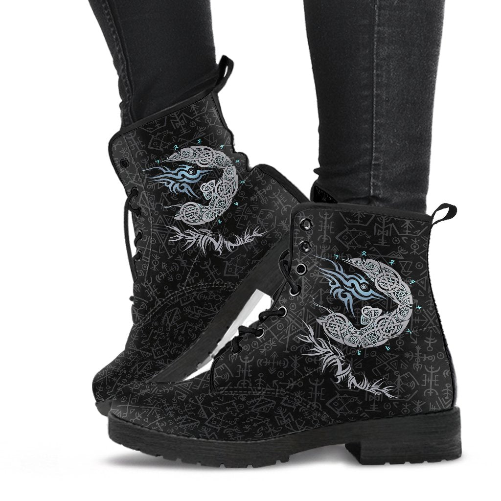 Viking Fenrir Wolf Leather Boots RLT12