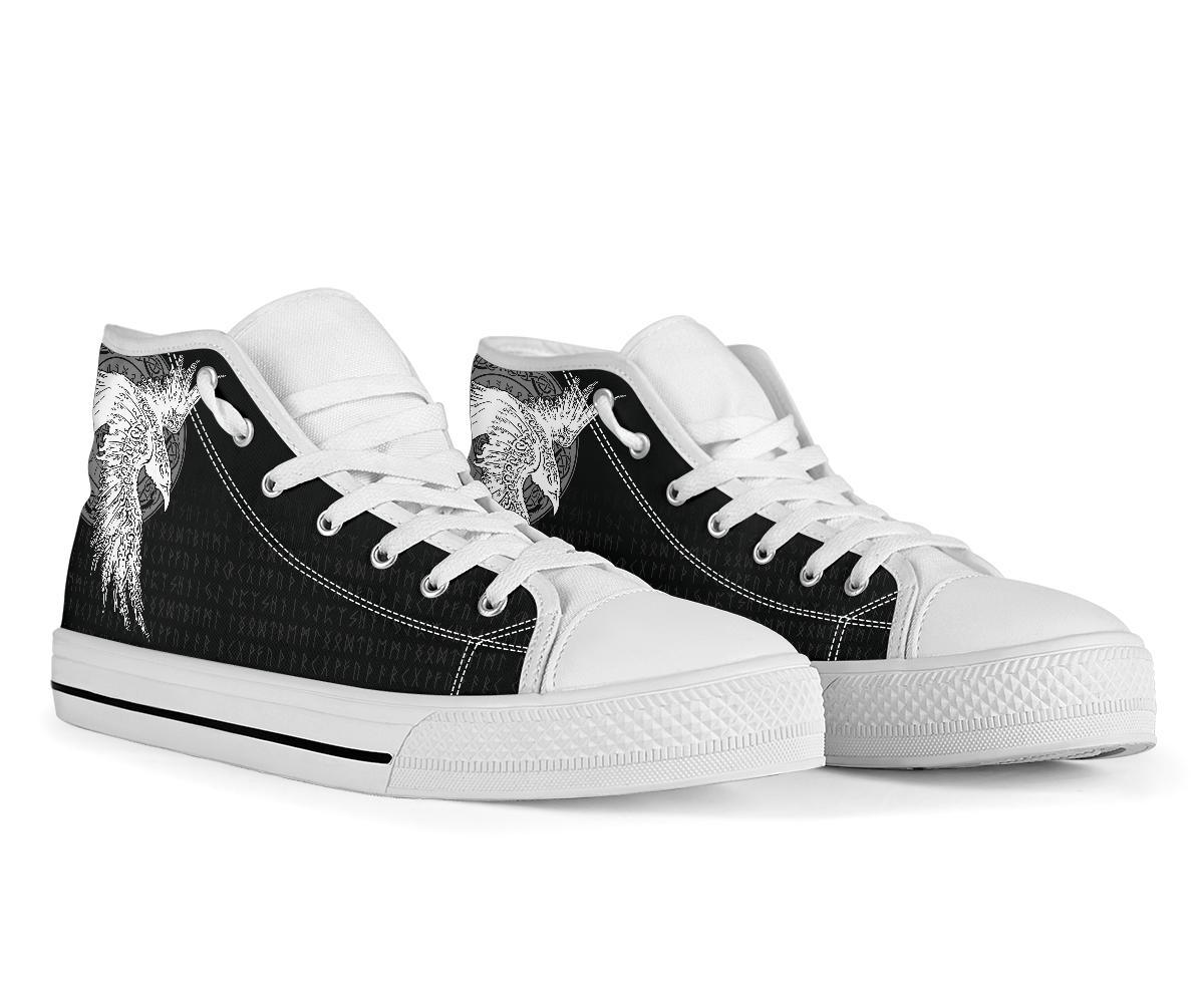 Viking High Top Shoes Mystical Raven Tattoo Special RLT12