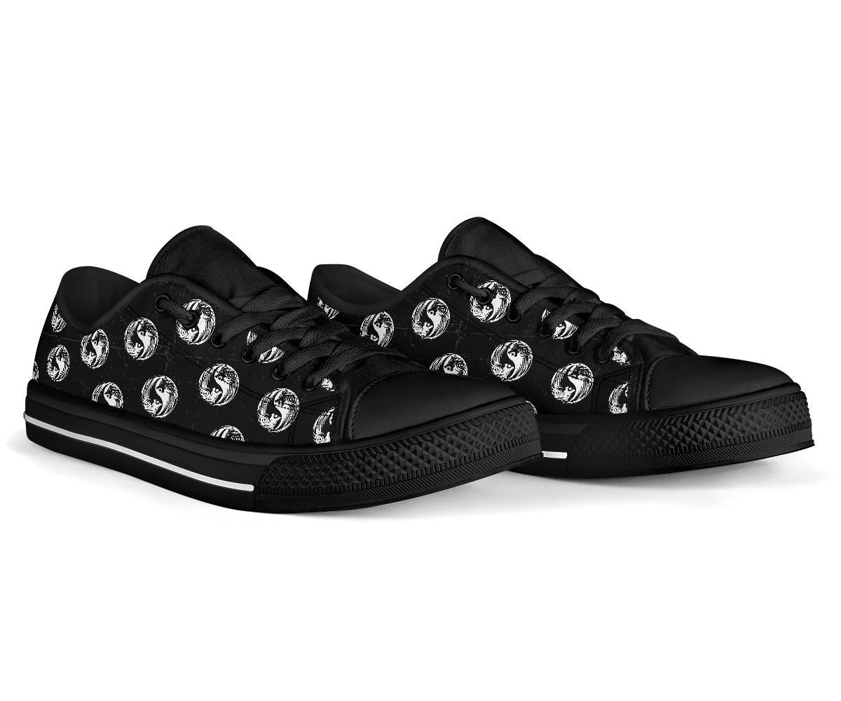 Viking Bomber Low Top Shoes Ying Yang Wolf RLT12